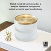 Tesora Storage Box, Clear/Brass - Jewelry Boxes - 4