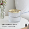 Tesora Storage Box, Clear/Brass - Jewelry Boxes - 5