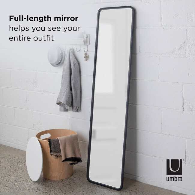 Hub Leaning Mirror, Black - Mirrors - 5