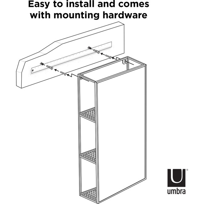 Cubiko Mirror/Shelving Unit, Black - Mirrors - 5