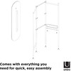 Vala Freestanding Rack & Mirror, Black - Coat Racks - 7