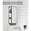 Cubiko Mirror/Shelving Unit, Black - Mirrors - 7