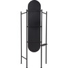 Vala Freestanding Rack & Mirror, Black - Coat Racks - 8