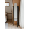 Vala Freestanding Rack & Mirror, Black - Coat Racks - 9