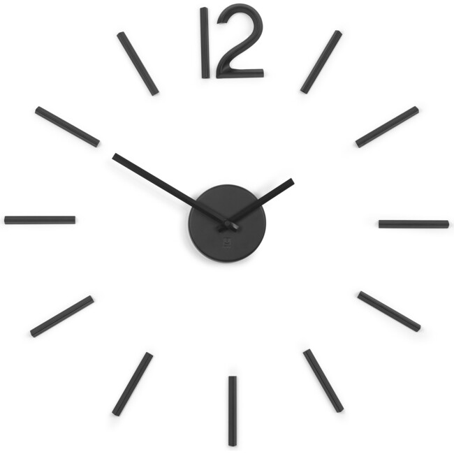 Blink Minimalist Wall Clock, Black