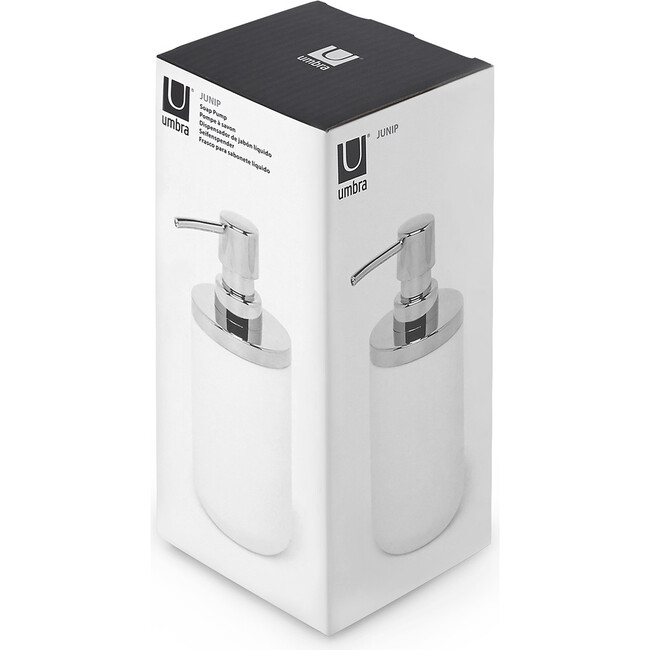 Junip Soap Pump, White/Chrome - Soap Dispensers - 5