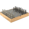Buddy Modern Chess Set, Natural/Metal - Games - 1 - thumbnail