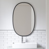 Hub Oval Mirror, Black Frame - Mirrors - 4