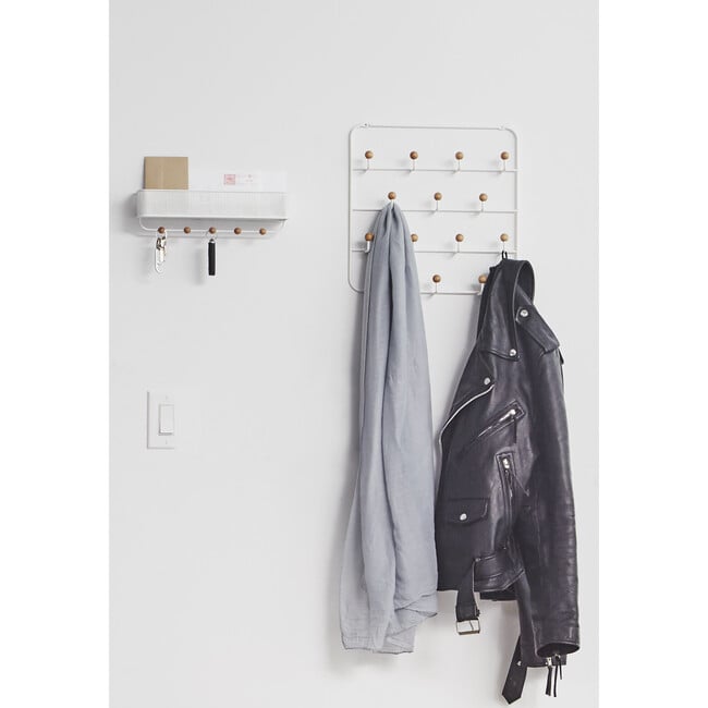 Estique Over the Door Organizer, White/Natural - Closet Organization - 7