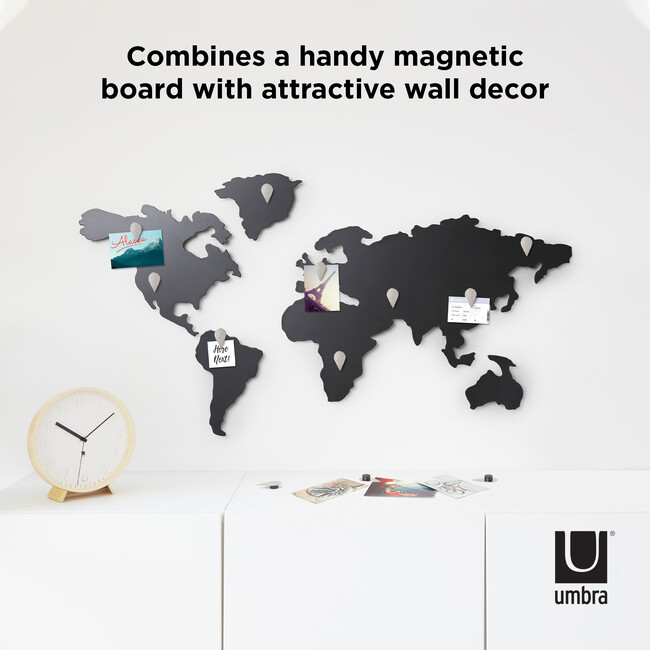Mappit Magnetic Decorative Map Decor, Titanium - Wall Décor - 8