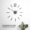 Blink Minimalist Wall Clock, Black - Clocks - 4