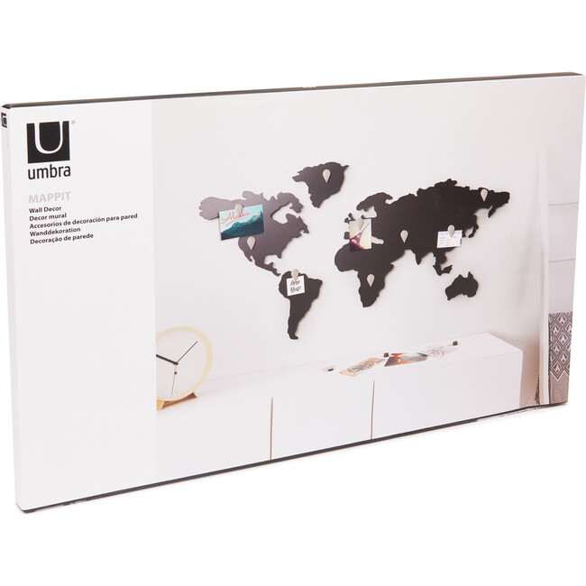 Mappit Magnetic Decorative Map Decor, Titanium - Wall Décor - 9