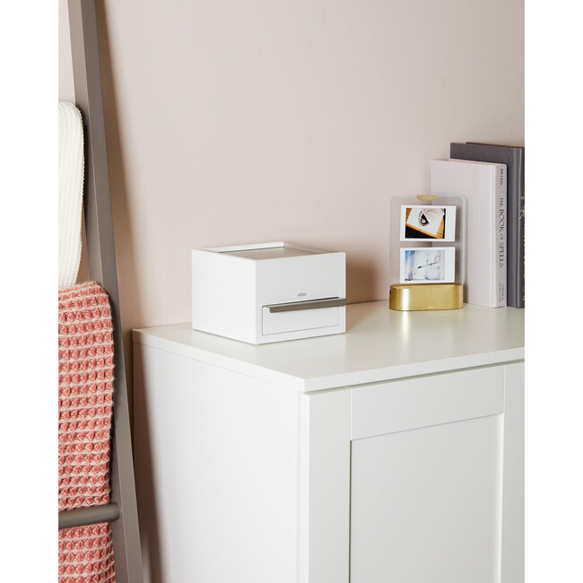Stowit Mini Jewelry Box, White/Nickel - Jewelry Boxes - 5