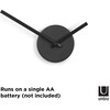 Blink Minimalist Wall Clock, Black - Clocks - 7