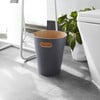 Woodrow Wastebasket, Charcoal - Wastebaskets - 2