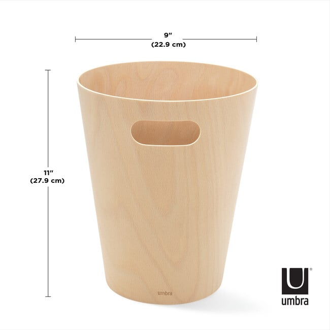 Woodrow Wastebasket, Natural - Wastebaskets - 7