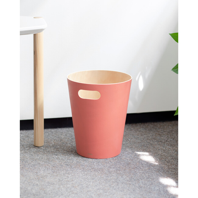 Woodrow Wastebasket, Coral