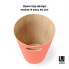 Woodrow Wastebasket, Coral - Wastebaskets - 4