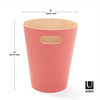Woodrow Wastebasket, Coral - Wastebaskets - 7