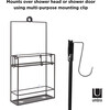 Cubiko Shower Caddy, Black - Bathroom Accessory Sets - 3
