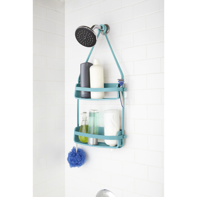 Flex Shower Caddy, Surf Blue - Bathroom Accessory Sets - 2