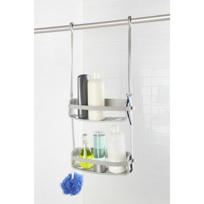 Flex Shower Caddy, Grey - Bathroom Accessory Sets - 4