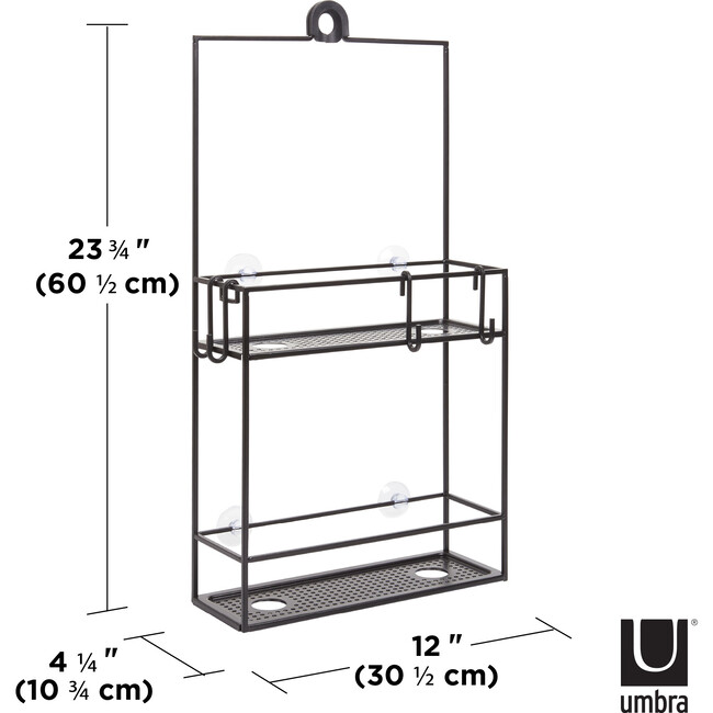 Cubiko Shower Caddy, Black - Bathroom Accessory Sets - 6