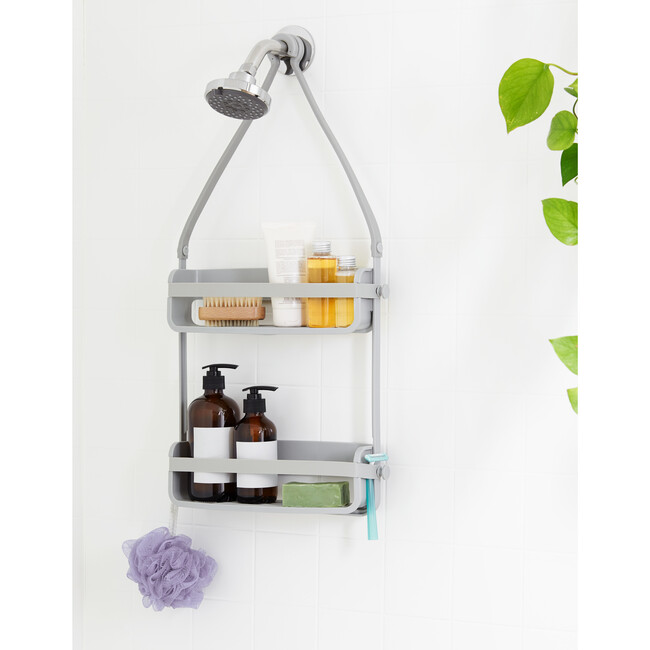 Flex Shower Caddy, Grey - Bathroom Accessory Sets - 5
