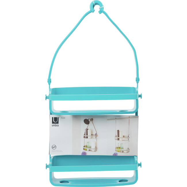 Flex Shower Caddy, Surf Blue - Bathroom Accessory Sets - 4