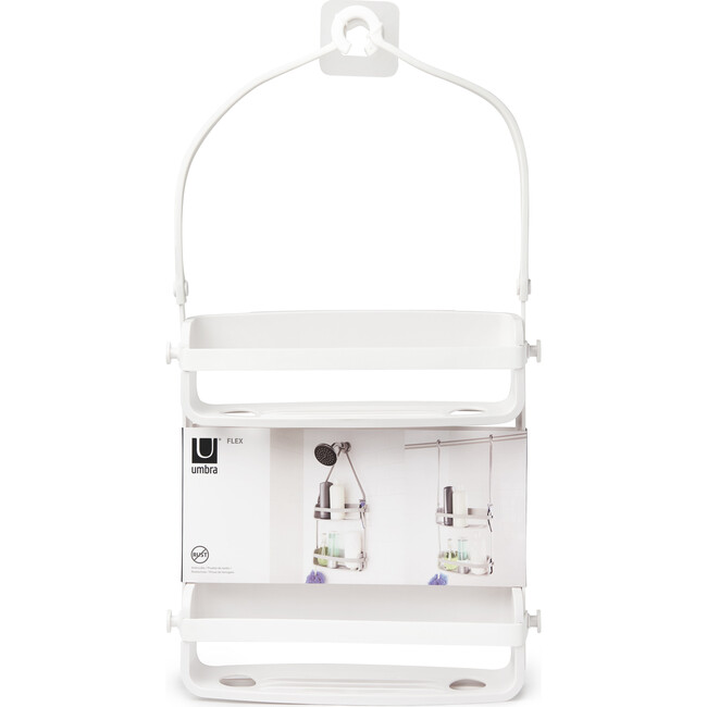 Flex Shower Caddy, White - Bathroom Accessory Sets - 7