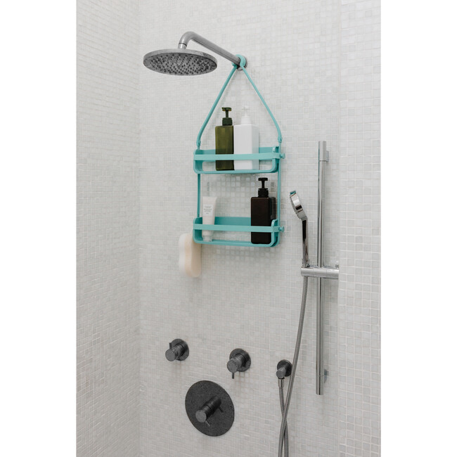 Flex Shower Caddy, Surf Blue - Bathroom Accessory Sets - 8