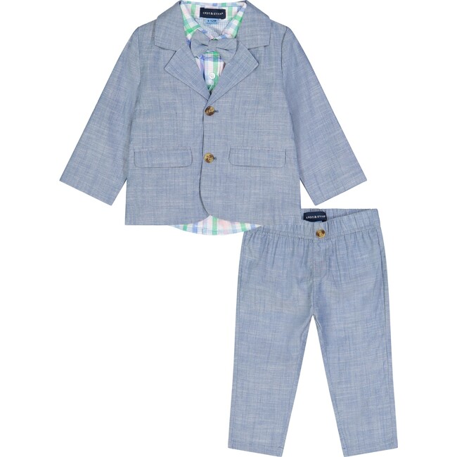 Infant Chambray Suit Set, Blue
