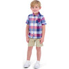 Infant Plaid Button Down Shirt, Red - Shirts - 2