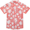 Infant Coral Palm Button Down Shirt, Orange - Shirts - 3