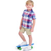 Infant Plaid Button Down Shirt, Red - Shirts - 3