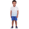 Infant Ombre Button Down Shirt, White - Shirts - 2