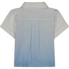 Infant Ombre Button Down Shirt, White - Shirts - 4