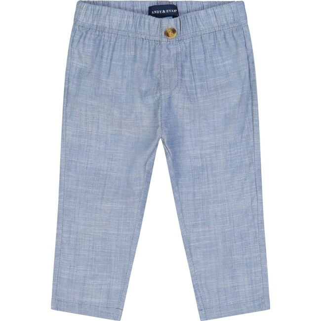 Baby Vest Playsuit & Pant Set, Navy - Rompers - 7