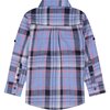 Plaid Button Down Shirt, Light Blue - Shirts - 2