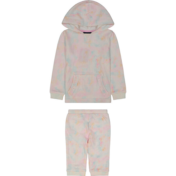 Baby Pastel Tie Dye Sweatshirt Set, Pink - Andy & Evan Tops | Maisonette
