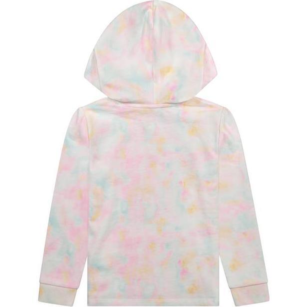 Pastel Tie Dye Hoodie, Pink - Sweatshirts - 4