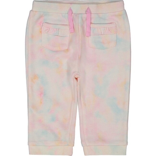Baby Pastel Tie Dye Sweatshirt Set, Pink - Sweatshirts - 5