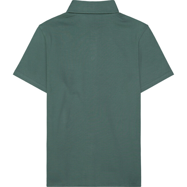 Knit Polo Shirt, Green