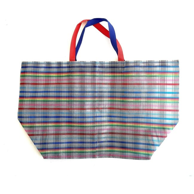 Grey Rainbows Oversized Beach Bag - Bags - 3