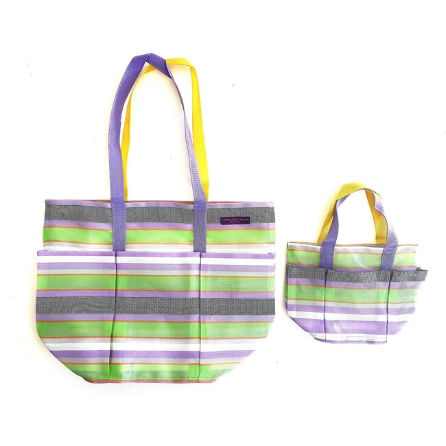 Lavender Checks Garden Pockets Galore Bag - Bags - 1