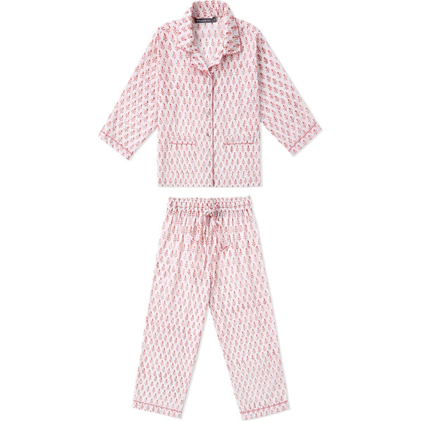 Block-Printed Loungewear Gift Set, Pink City - Malabar Baby Tops ...