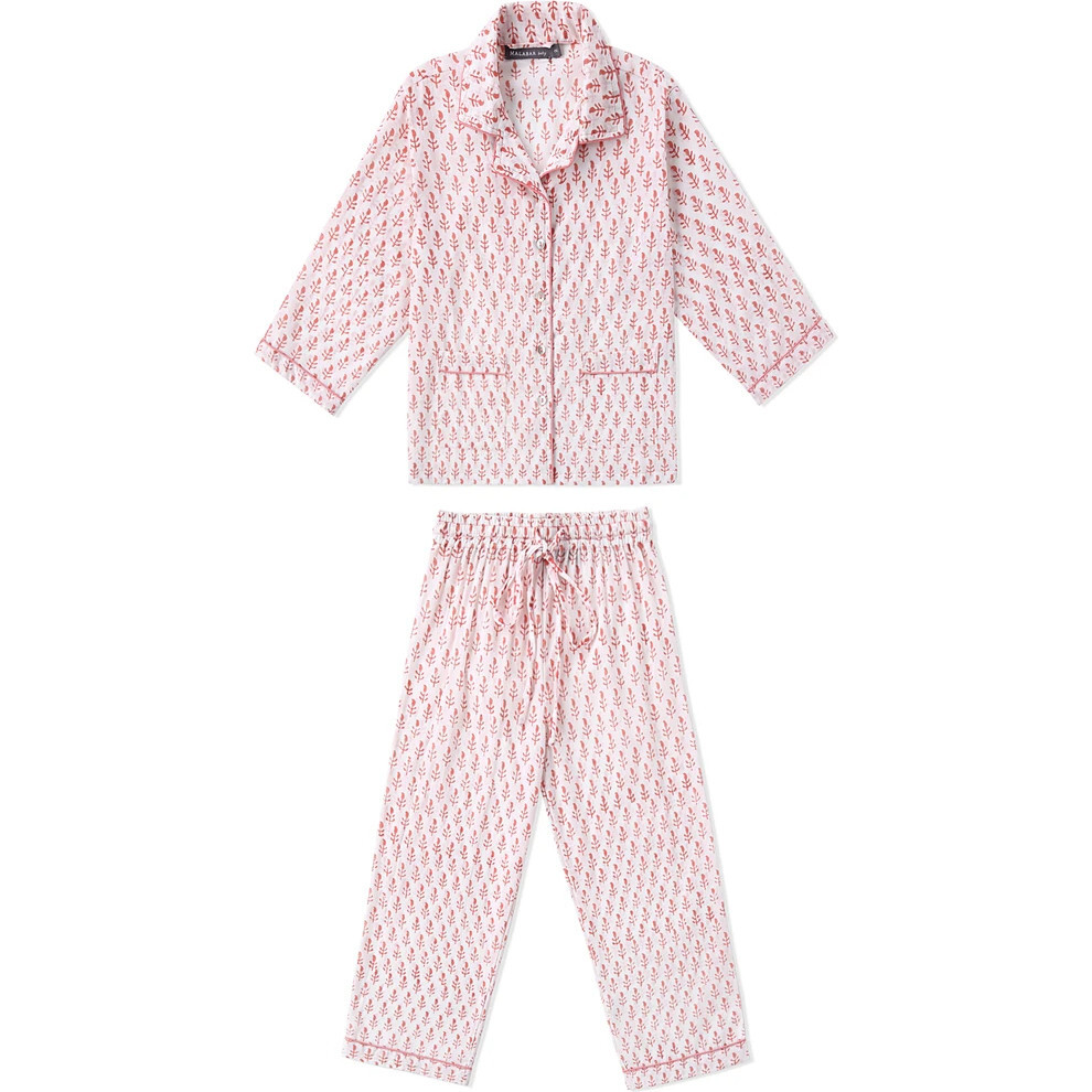 Block-Printed Loungewear Gift Set, Pink City - Loungewear - 1