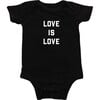 Exclusive Love is Love Bodysuit, Black - Onesies - 1 - thumbnail