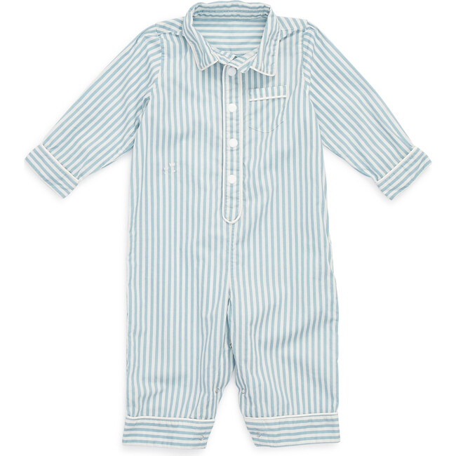 Juniper Onesie, Sky Stripe - Pajamas - 1