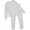 Jersey Lulu PJ Set, Grey Stripe - Pajamas - 1 - thumbnail